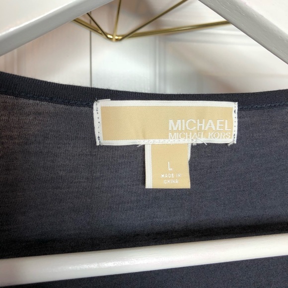 Micheal by Micheal Kors Sequined Black Blouse - Picture 5 of 8